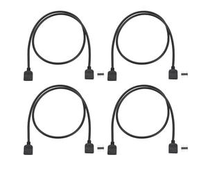 VGOL 4 cavi shunt RGB femmina a femmina a 3 pin, lunghezza 50 cm, cavo di prolunga 5 V compatibile con strisce RGB 5050 3528 o ventola RGB, componenti del computer