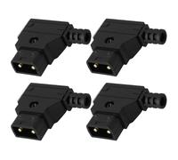 VGOL 4 Connettori D-Tap Maschio Da 4,2 Mm Compatibili Con Attacco V Compatibile Con Anton Batterie Per Fotocamere Neri.