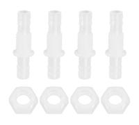 VGOL 4 connettori per pagode in plastica da 8 mm, connettore dritto in plastica, connettore in linea dritto, accessorio per acquario