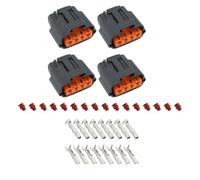 VGOL 4 Pezzi 4 Pin Motori Pompa Carburante Connettore Elettrico Spina Pompa Carburante Cablaggio Spina Compatibile Con YAMAHA YFM 700 RAPTOR VIKING 6195-0030