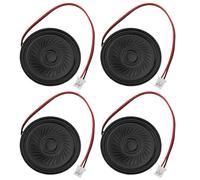 VGOL 4 Pezzi 8? Altoparlante Magnetico 40mm 2W Mini Altoparlante Con Connettore JST-PH Compatibile Con Raspberry Pi Aduino Lunghezza Cavo 100mm
