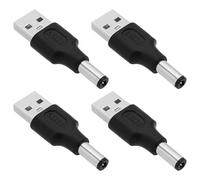 VGOL 4 Pezzi Adattatori Da USB A Connettore Di Alimentazione DC USB 2.0 Maschio A Connettore Maschio DC 5,5mm x 2,1mm Per Alimentazione DC 5 V Laptop Router Tastiera