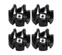 VGOL 4 pezzi in plastica albero lama piede sedile ricambio spremiagrumi ingranaggio compatibile con Philips HR2003 HR2004 HR2006 HR2024 HR2027 Mixer nero