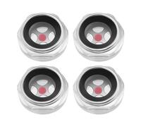 VGOL 4 pz 1/2 Compressore D'aria Livello Olio Vista Vetro BSP Lega di Alluminio Connettore Livello Liquido Adatto per Compressore D'aria Controllare Il Livello Olio Pompa