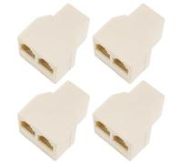 VGOL 4 Pz RJ11 Splitter 6P4C Jack Telefonico Maschio A Femmina Convertitore Adattatore Linea Telefonica Bidirezionale 1 Maschio A 2 Femmina Convertitore Adattatore Linea Telefonica