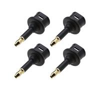 VGOL 4PCS 3.5mm Mini Toslink adattatore digitale in fibra ottica Toslink a 3.5mm Jack Femmina a 3.5mm Mini maschio Adattatore connettore audio ottico per audio