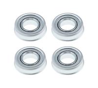 VGOL 4pcs Cuscinetti Ruota del Tronco Cuscinetti Carriola di Ricambio Flangia in Acciaio al Carbonio Cuscinetti a Sfera a Gola Profonda 16mm Diametro Interno