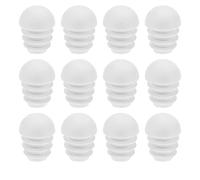 VGOL 50 Pezzi Tappi Per Inserti Per Tubi In Plastica Tappi Per Estremità Rotonde Inserti A Cupola Per Tubi Tappi Terminali Accessori Per Mobili Per Sedie Gambe Del Tavolo 16mm Bianco