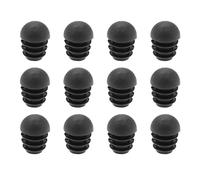VGOL 50 tappi per tubi in plastica, tappi rotondi per tubi a cupola, tappi per mobili, accessori per sedie, gambe del tavolo, 16 mm, colore nero