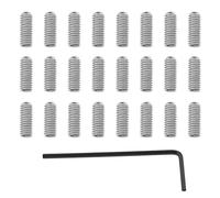 VGOL 50 viti metrici per chitarra ponte, per regolazione dell'altezza, compatibili con Stratocaster/Telecaster con 1 chiave a brugola argento, M3 x 10 mm