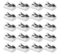 VGOL 50PCS T-Slot Dado con Foglio Molla per Standard Europeo Serie 2020 Profili in Alluminio M5 Filettatura interna 6mm Profondità scanalatura Acciaio al carbonio