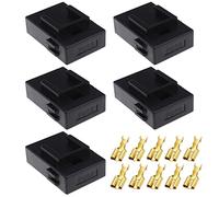 VGOL 5PCS standard portafusibile lama con coperchio e terminale per 4-6mm² Cavo Dimensioni 12/24V Auto Marine Auto Waterprof Portafusibile