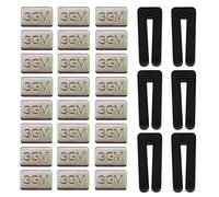 VGOL 6 Kit di bilanciamento della pala del ventilatore da soffitto comprendente 6 pezzi clip di bilanciamento del ventilatore in plastica e 18 pezzi peso 3G autoadesivo in metallo