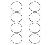 VGOL 8 cinghie elastiche in gomma per microfono, 330 x 3 mm, compatibili con Neumann U87 Ai TLM49 TLM67