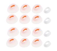 VGOL 8 paia di tappi per le orecchie in silicone bianco di ricambio per cuffie auricolari compatibili con JBL Tune Flex 4 misure (XS/S/M/L)