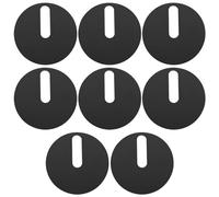 VGOL 8 Pezzi Di Fissaggio Per Cerniera WC Cerniera Piastra Base Rondella Diametro 40 Mm Antiscivolo Cerniera WC Cerniera Rotonda Cuscinetto In Gomma Di Ricambio Nero