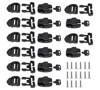 VGOL 8 Set Clip Di Copertura Per Vasca Idromassaggio Spa Chiusure Di Ricambio Serratura A Clip Con Chiavi E Hardware Kit Di Riparazione Chiusura Rotta Con Slot Nero