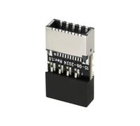 VGOL Adattatore Per Scheda Madre Con Chassis USB 2.0 A 9 Pin USB 2.0 A 9 Pin Maschio A USB 3.1 Tipo E Key-A Femmina Presa Pannello Frontale Compatibile Con Windows Sistemi