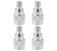 VGOL Adattatore Valvola Auto Schrader AV A Francese Da 4 Pezzi Per Schrader A Dunlop Per Bicicletta 4,8x7,5x18,5 Mm
