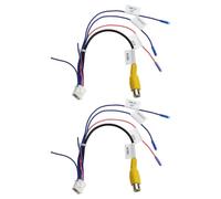 VGOL Adattatore Video RCA Per Telecamera Di Retromarcia A 10 Pin Per Auto 2 Pezzi Spina RCA Per Radio Stereo Compatibile Con Android Radio