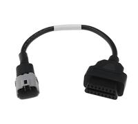 VGOL Cavo adattatore da 6 pin a OBDII a 16 pin, compatibile con diagnostica per motociclette Suzuki OBD2, cavo per strumenti diagnostici di guasti, 33 cm