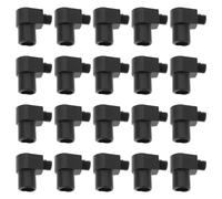 VGOL Cavo Di Fissaggio Per Portalampada 20 Pezzi 10x8x7 Mm Nero