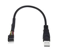 VGOL Cavo USB 2.0 a 9 pin per scheda madre USB A a 9 pin cavo adattatore adattatore adattatore convertitore per estendere qualsiasi dispositivo USB 20 cm
