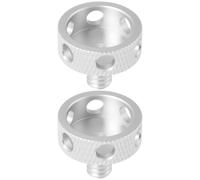 VGOL Confezione da 2 viti a testa zigrinata per treppiede per fotocamera, lunghezza filettatura 1/4-20, lunghezza 10 mm, compatibili con Canon, compatibili con Sony