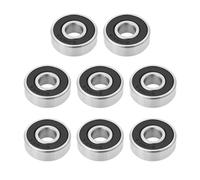 VGOL Cuscinetti in ceramica 608-2RS da 22 mm, schermati, in acciaio inox, resistenti all'usura, ad alta velocità, per skateboard e skateboard, 8 pezzi