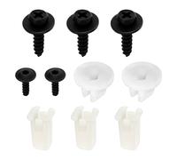 VGOL Kit Di 10 Clip Di Fissaggio Per Paraurti Anteriore Auto Viti E Rondelle In Plastica E Metallo Di Ricambio Compatibile Con Ford MK6 2002-2008 Fiesta ST150 Zetec S