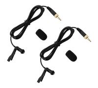 VGOL Microfono Lavalier Omnidirezionale TRS Da 2 Pezzi Da 3,5 Mm Microfono Audio Wireless Con Copertura In Spugna Compatibile Con Sennheiser EW100 EW300 EW500 SK100 1,5 M