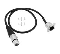 VGOL Pannello patch XLR, montaggio a pannello senza saldatura, per Stage Box, connettore XLR maschio montabile a connettore XLR femmina