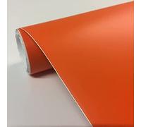 vgoltd Adesivo per mobili Carta da contatto autoadesiva Fablon con retro adesivo in vinile opaco per copertura armadio (Arancione, 2 m x 305 mm)