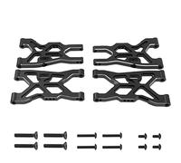 Vgoohobby Set di bracci di sospensione anteriori e posteriori in metallo, compatibili con Arrma 1/8 Infraction 4X4 MEGA/Vendetta 4X4 3S BLX RC Car (nero)