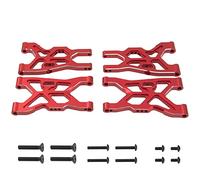 Vgoohobby Set di bracci di sospensione anteriori e posteriori in metallo, compatibili con auto Arrma 1/8 Infraction 4X4 MEGA/Vendetta 4X4 3S BLX RC Car (rosso)