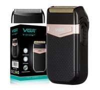 VGR 331 Rasoio a Lamina Doppia da Uomo, Rasoio Elettrico Portatile per Viaggi, Trimmer per Barba e Viso da Uomo, Ricarica USB e Batteria di Lunga Durata
