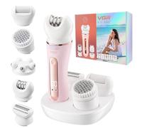 VGR 751 Epilatore Femminile, Epilatore Elettrico 5 in 1 per Donna, Rosa