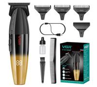 VGR 906 Fresh Fade - Regolabarba professionale da uomo, 9000 giri/min, senza fili, con lama a T DLC, per barbieri e ricaricabile tramite USB