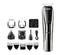 VGR Multifunzionale Tagliacapelli USB Ricarica Tuta Elettrica Rasoio Trimmer Nero