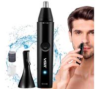 VGR Rasoio 2 in 1 per naso e orecchie, da uomo, attacco per sopracciglia/corpo, impermeabile IPX5, batteria ricaricabile da 150 minuti, rimozione nasale per narici indolore