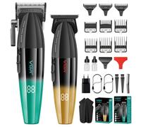 VGR Set di tagliacapelli professionale per uomo Barber Kit tagliacapelli Tagliacapelli 9000 giri/min Zero Gap T-KBlade Trimmer Set di 9 pettini di guida