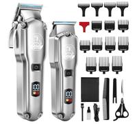 VGR T-Blade Zero Gapped Barba Trimmer, kit di taglio per parrucchieri, indicatore LED ricaricabile, regalo per la festa del papà