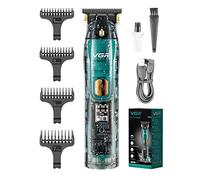 VGR Tagliacapelli per Uomo, Trimmer per Capelli Professionale Impermeabile Cordless USB Ricaricabile 20 Trimmer per Barba fine Tuning Kit per Tagliare i Capelli,Blu