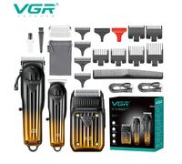 VGR V-644 Tris Tagliacapelli+Rifinitore+Rasoio A Lamina Elettrico Professionale