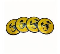 VGTDCDT 4 Pezzi Adesivi per Coprimozzi Auto per Abarth 500 595 695 SS Grande Punto 56mm, Adesivi per Coprimozzi Ruota Adesivi per Cerchi,G