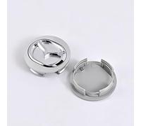 VGTDCDT 4 Pezzi Coprimozzo per Mazda 3 2 6 Atenza Axela Mx3 Mx5 Cx-5 Cx-3 57mm, Coprimozzi Auto Auto Ruote Centro Cerchi Tappi Mozzo Ricambio Copri Ruota Trim,Silver-Long Legs