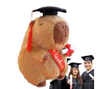Vgvgaj Animale di Peluche di Graduazione, Peluche di Graduazione | 2025 Capybara Peluche - Abbracciare Il dottorato di