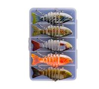 Vgvgaj Esca galleggiante per pesce persico, esca robotica con funzione di nuoto automatica, 10 cm, esca morbida per pesce gatto, trota, acqua salata, fiume d'acqua