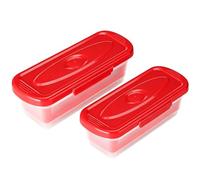 Vgvgaj Set di 2 utensili da cucina multifunzionali per pesce, con vaschetta portaoggetti, contenitore per panare e agitare, per anelli di cipolle, cucina, sala da pranzo, casa e così come