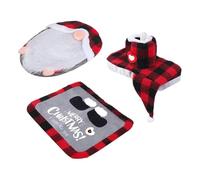 Vgvgaj Set di Copri WC Natalizio con e Tappeto con Motivo a Forma di, Decorazione Natalizia